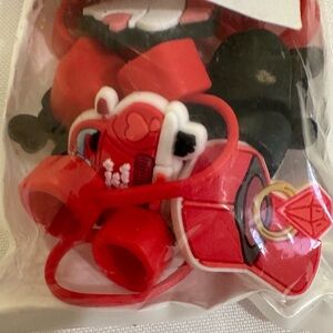 Red and Black Coffee Accessory Set